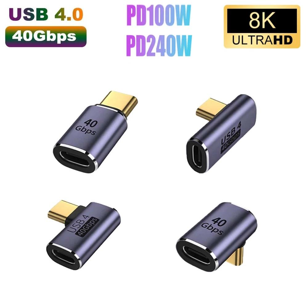 USB C 240W 40Gbps  Ŀ USB 4.0 PD 100W 8K@60Hz    C - Macbook Ʈ PC 